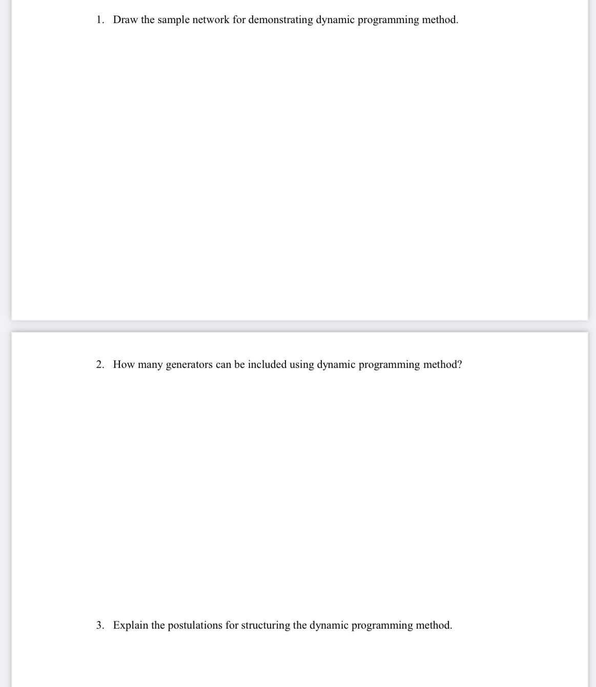 Draw the sample network for demonstrating dynamic