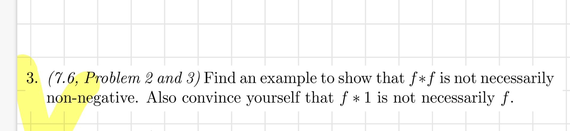 ( 7 . 6 , Problem 2 and 3 ) Find an example to