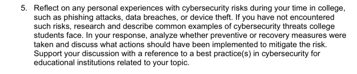 Long ans: minimum of 1 paragraph and 1 reference