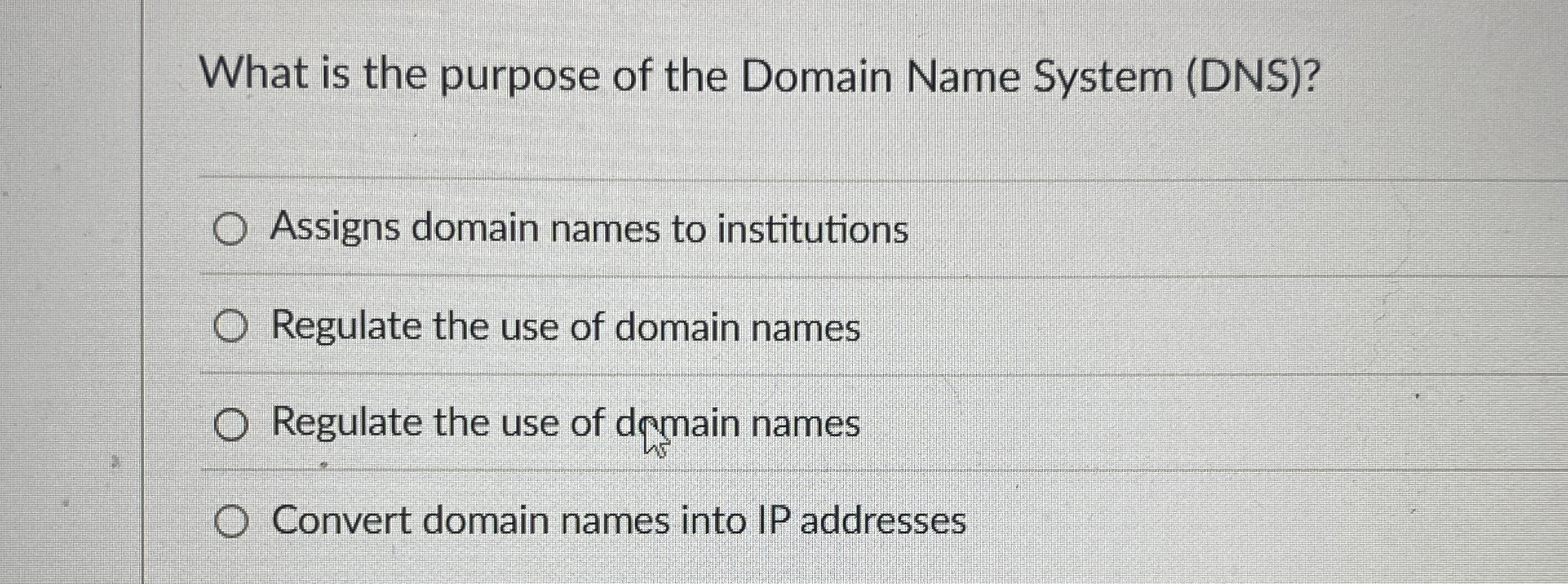 What is the purpose of the Domain Name System (