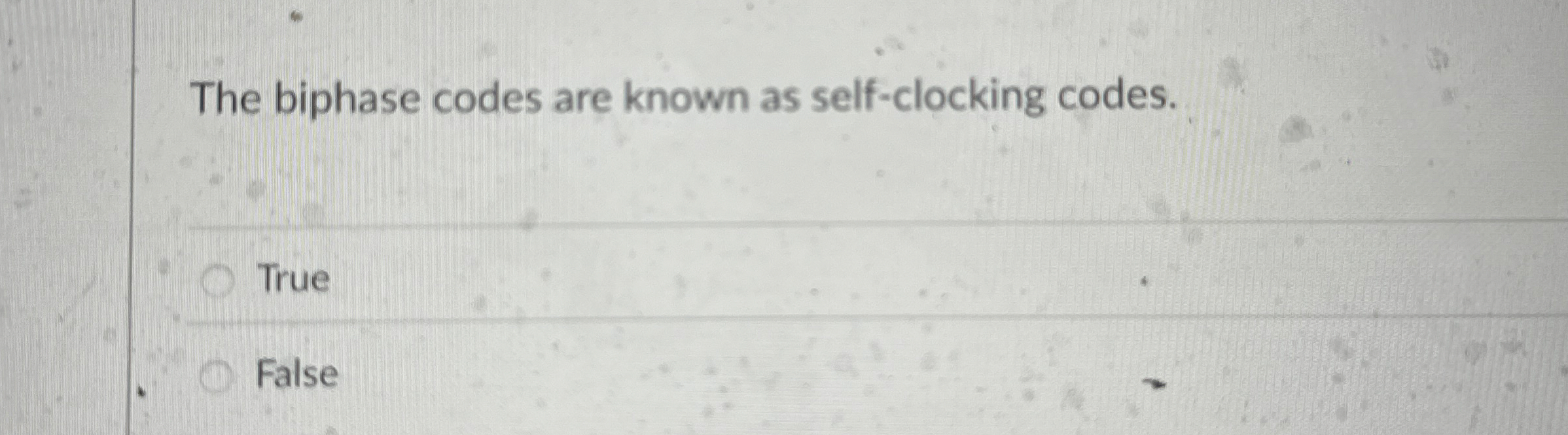 The biphase codes are known as self - clocking