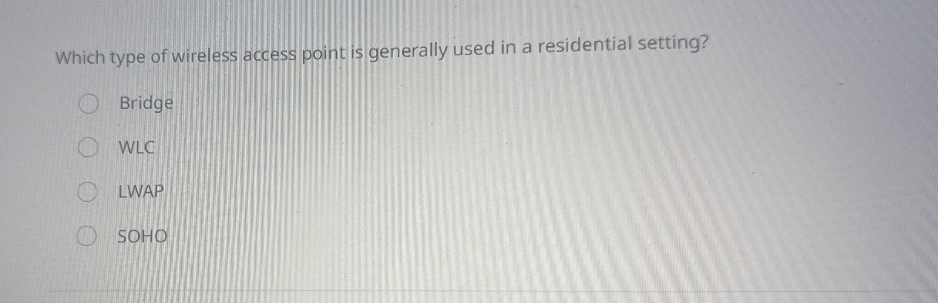 Which type of wireless access point is generally
