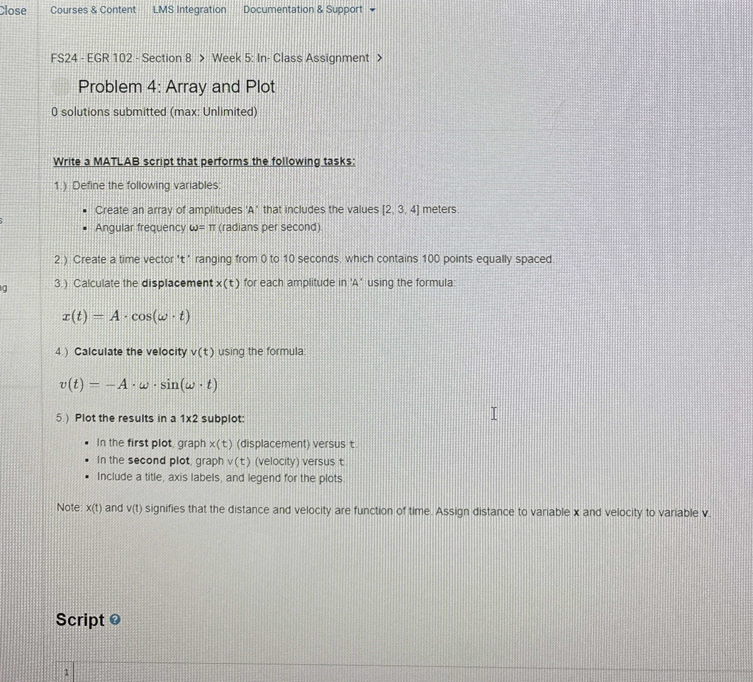 FS 2 4 - EGR 1 0 2 - Section 8 > Week 5 : In -