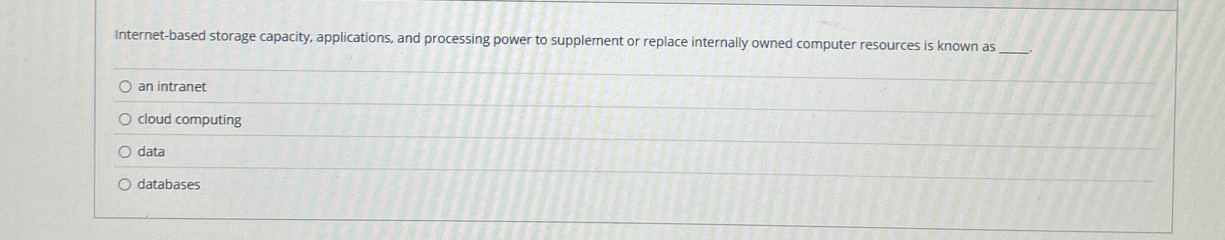 Internet - based storage capacity, applications,