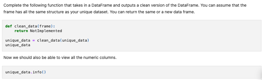 Complete the following function that takes in a