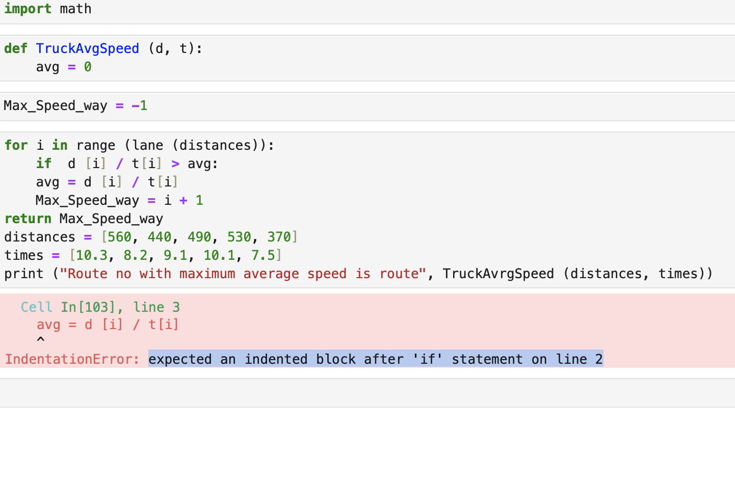 Why code is showing an error