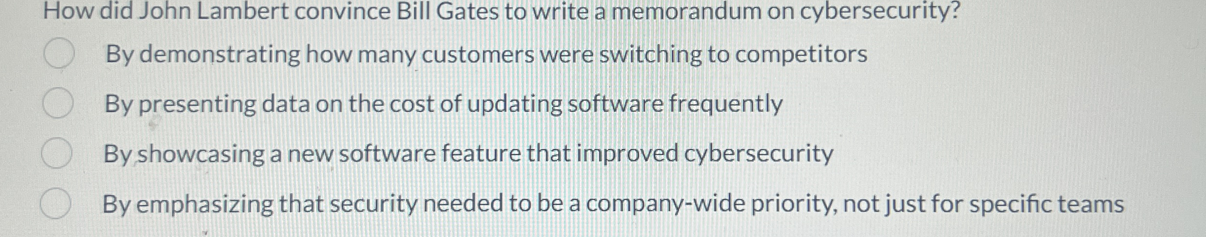 How did John Lambert convince Bill Gates to write
