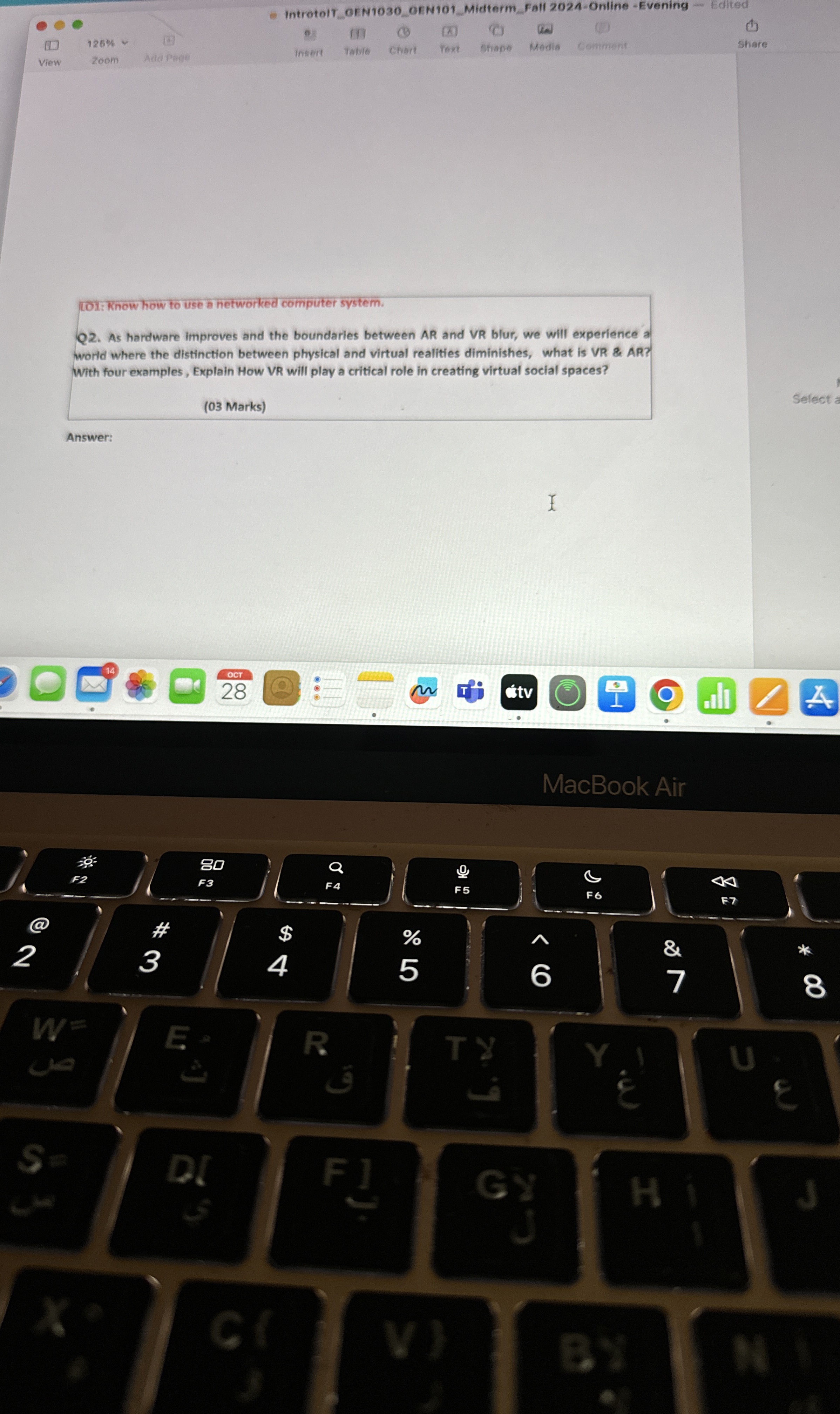 LOI: Know how to use a networked computer system.