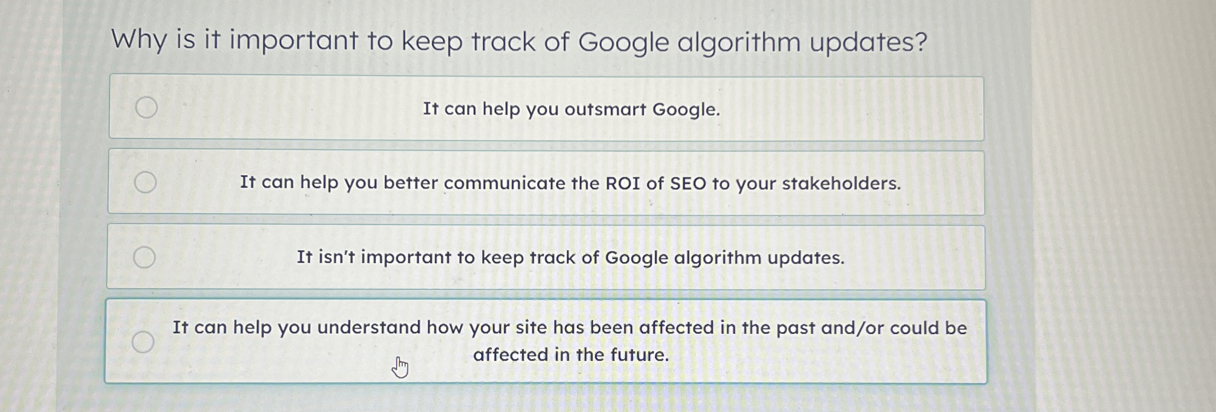 Why is it important to keep track of Google