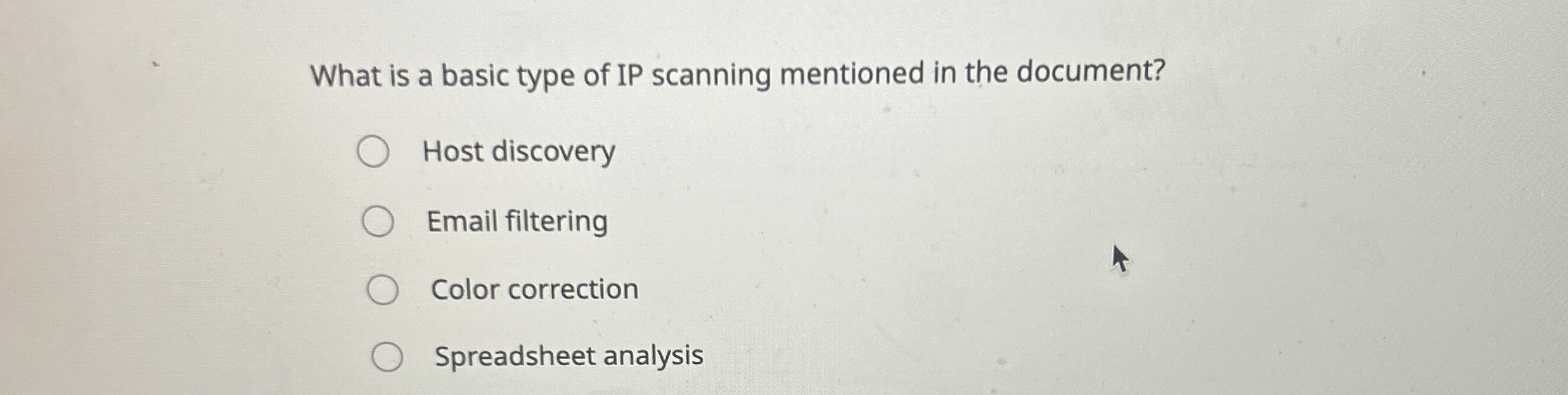 What is a basic type of IP scanning mentioned in