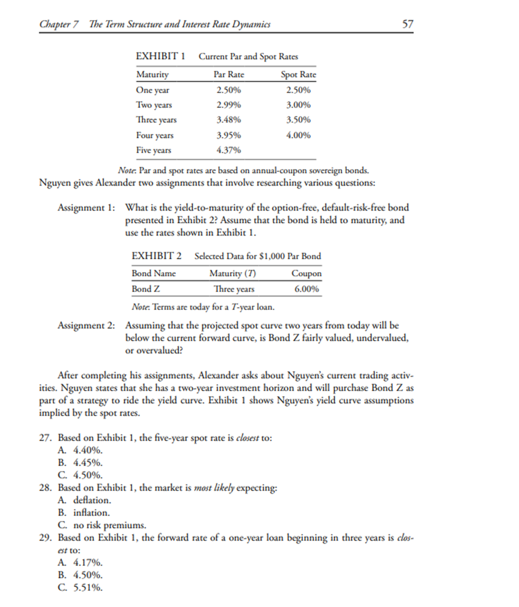 Chapter 7 The Term Structure and Interest Rate