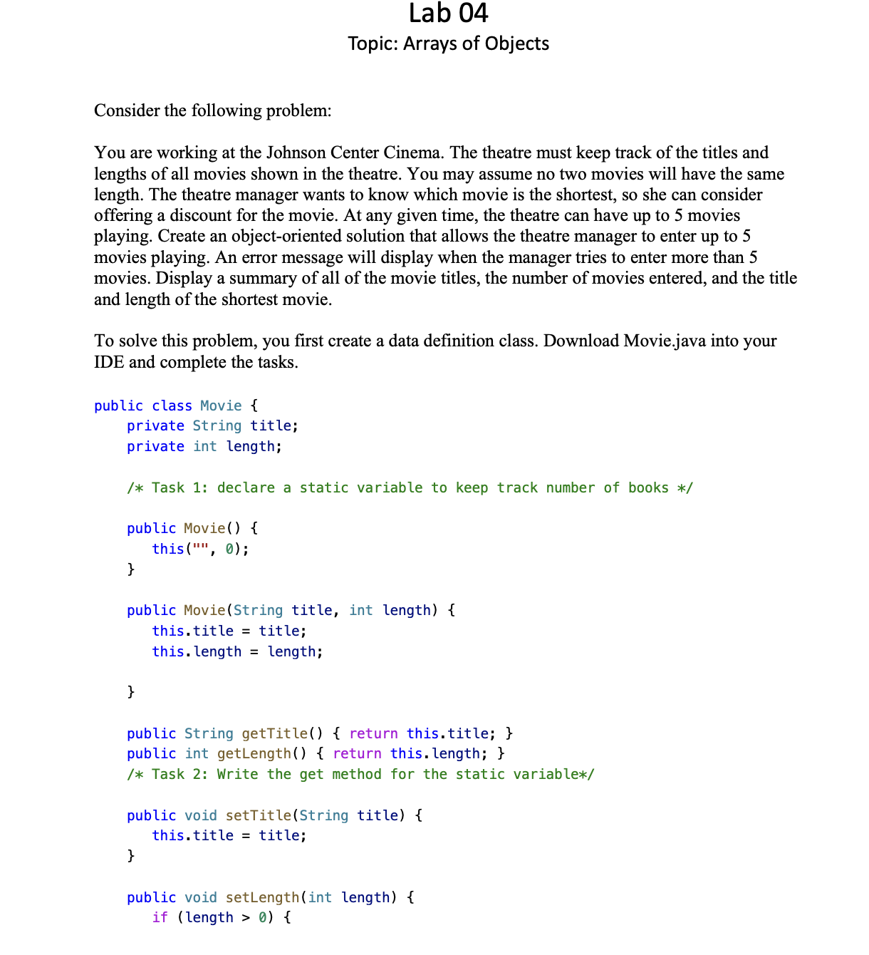 I need this for my java clss . thank you Show all
