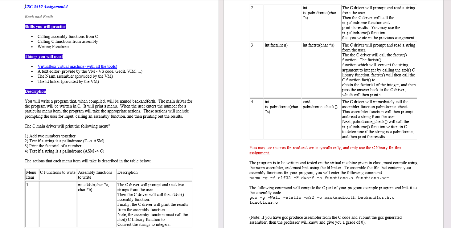 Hi . So I am trying to work on my Assembly