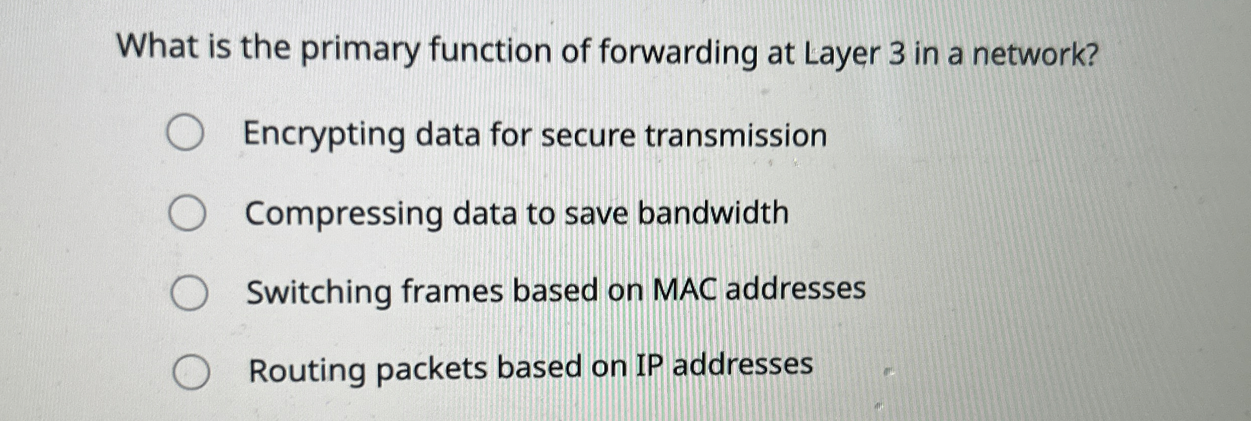 What is the primary function of forwarding at