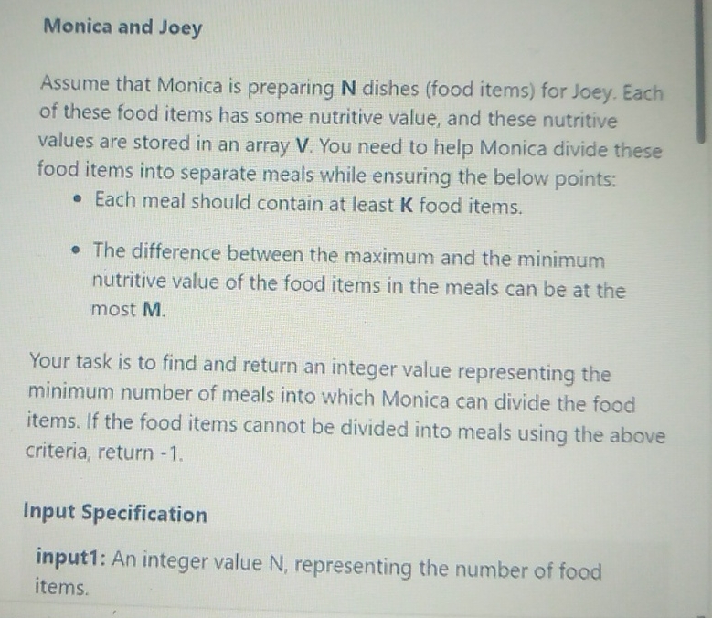 Write a C# program Monica and Joey Assume that