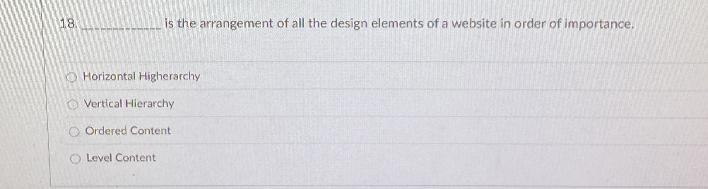 what is the arrangement of all the design