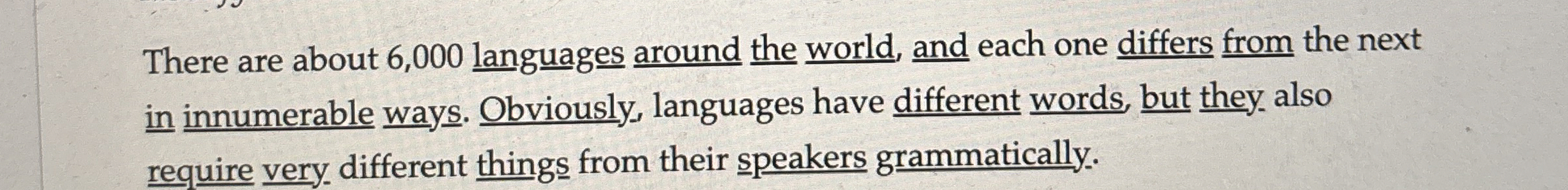 There are about 6 , 0 0 0 languages around the