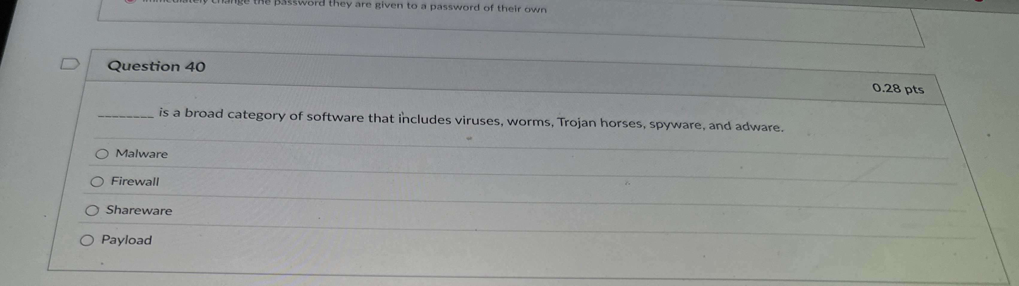 Question 4 0 is a broad category of software that