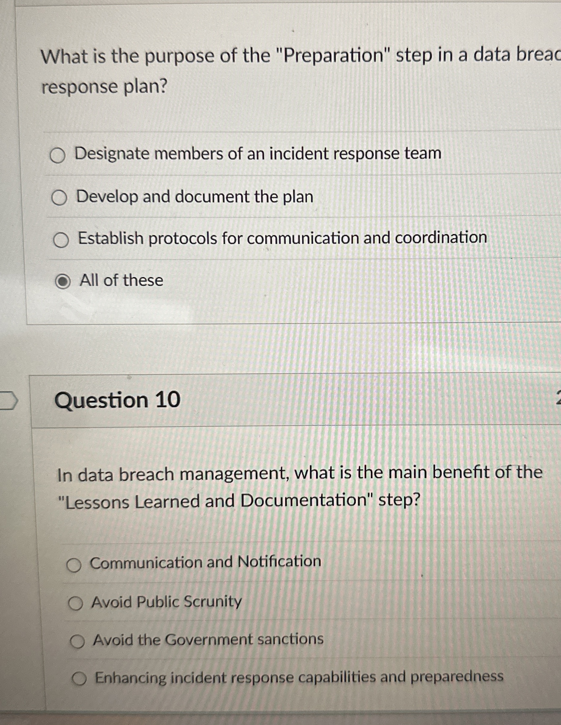 What is the purpose of the "Preparation" step in