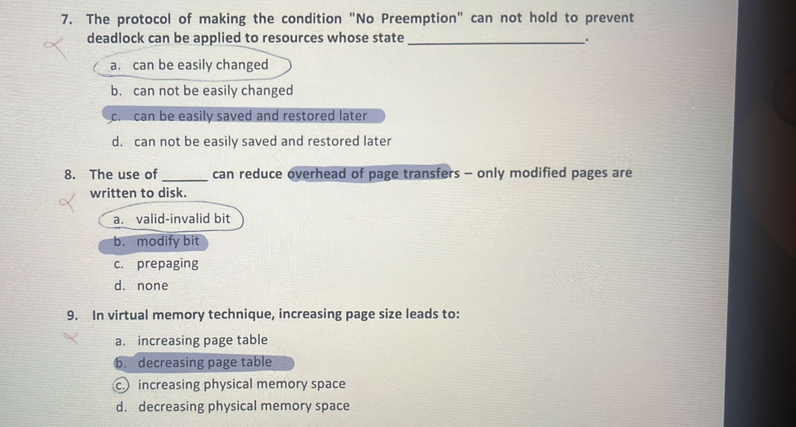 7 . The protocol of making the condition " No