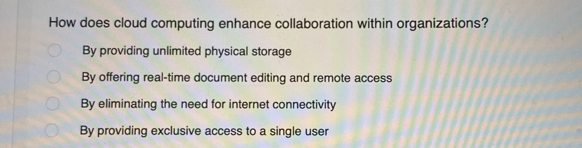 How does cloud computing enhance collaboration