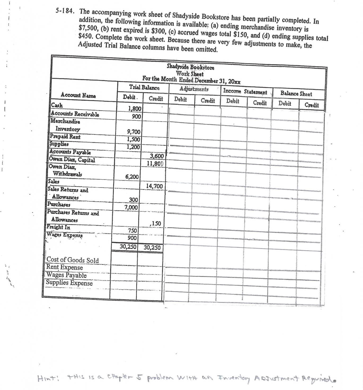 PLEASE follow the format already given to me