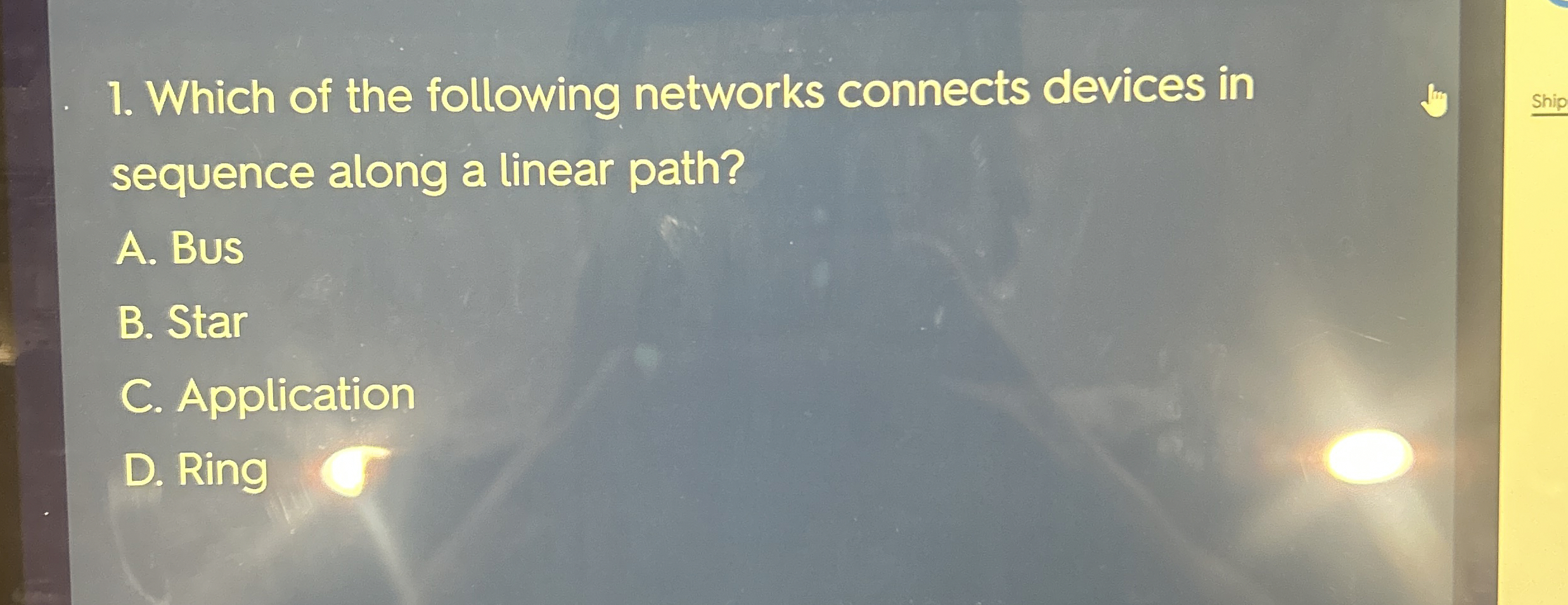 Which of the following networks connects devices