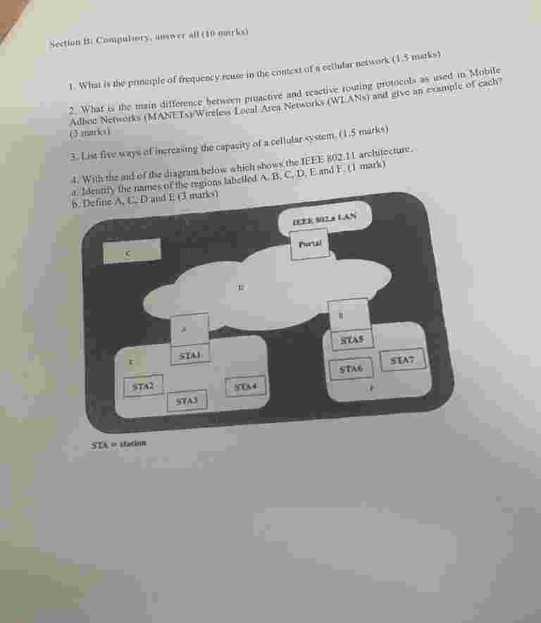 Section B: Compulsory, answer all ( 1 0 marks )