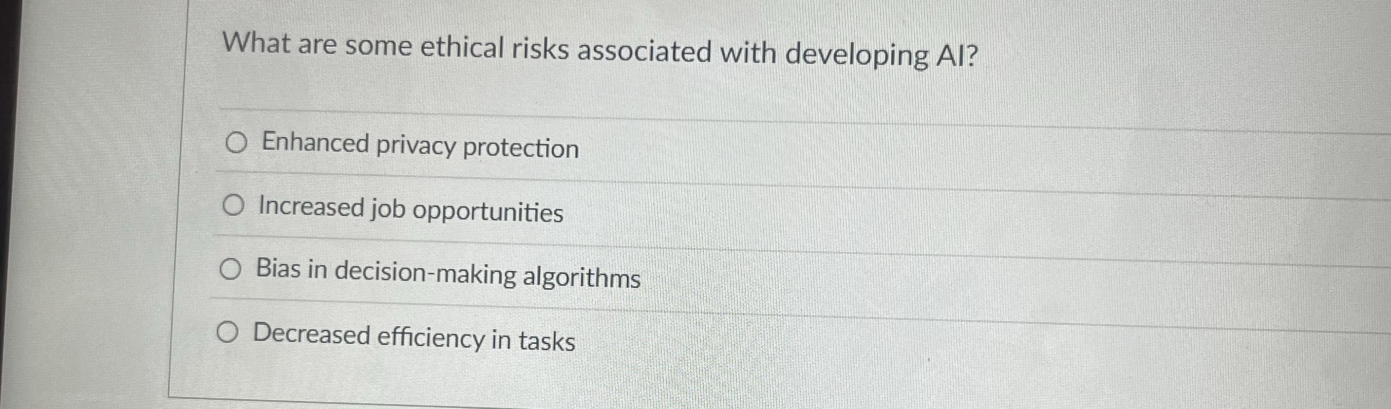 What are some ethical risks associated with