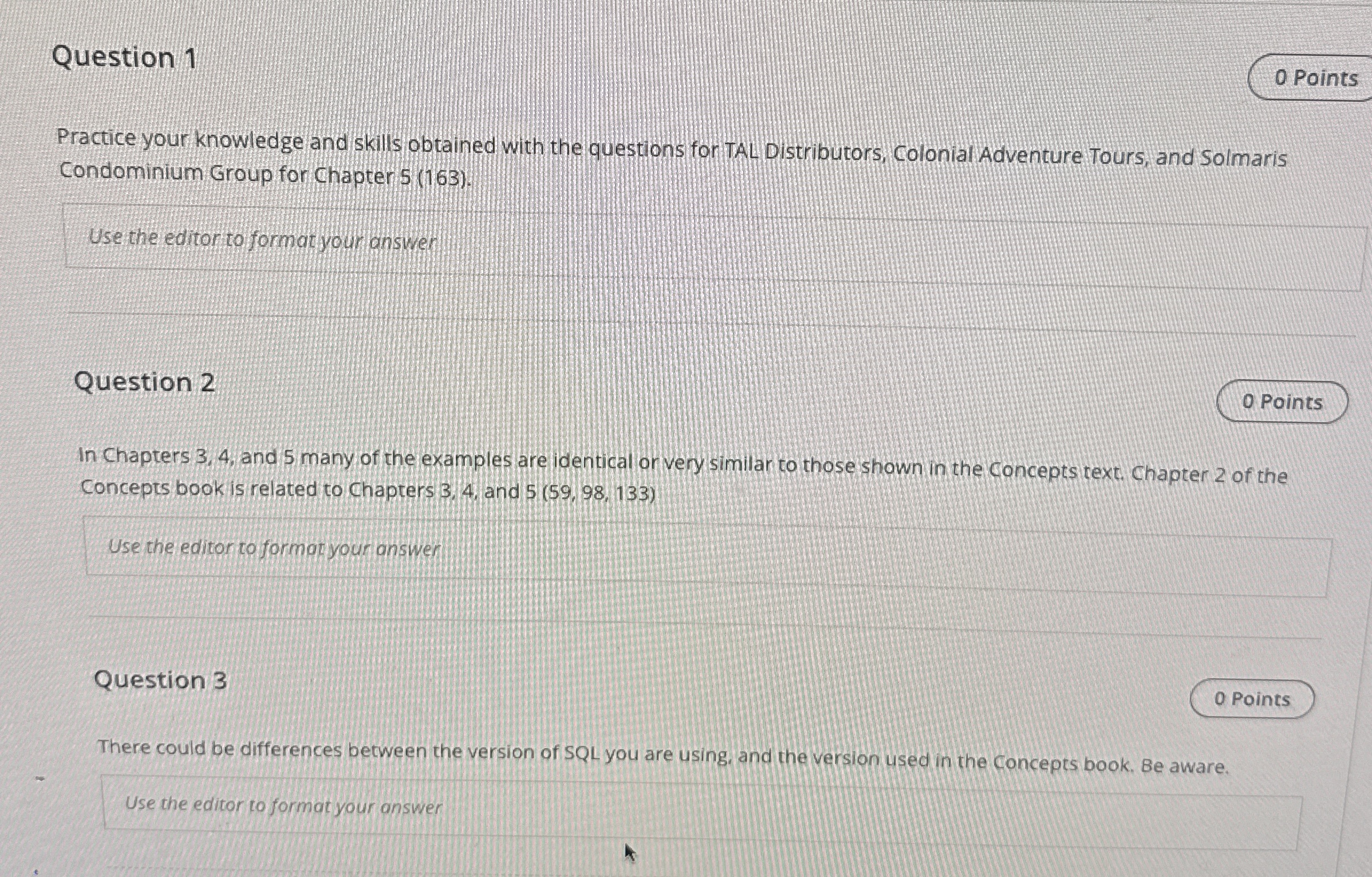 Question 1 Practice your knowledge and skills