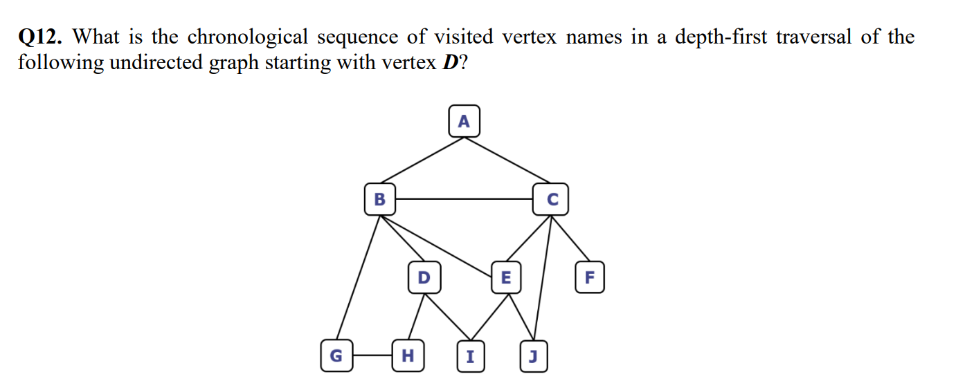 Q 1 2 . What is the chronological sequence of
