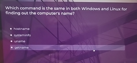Which command is the same in both Windows and