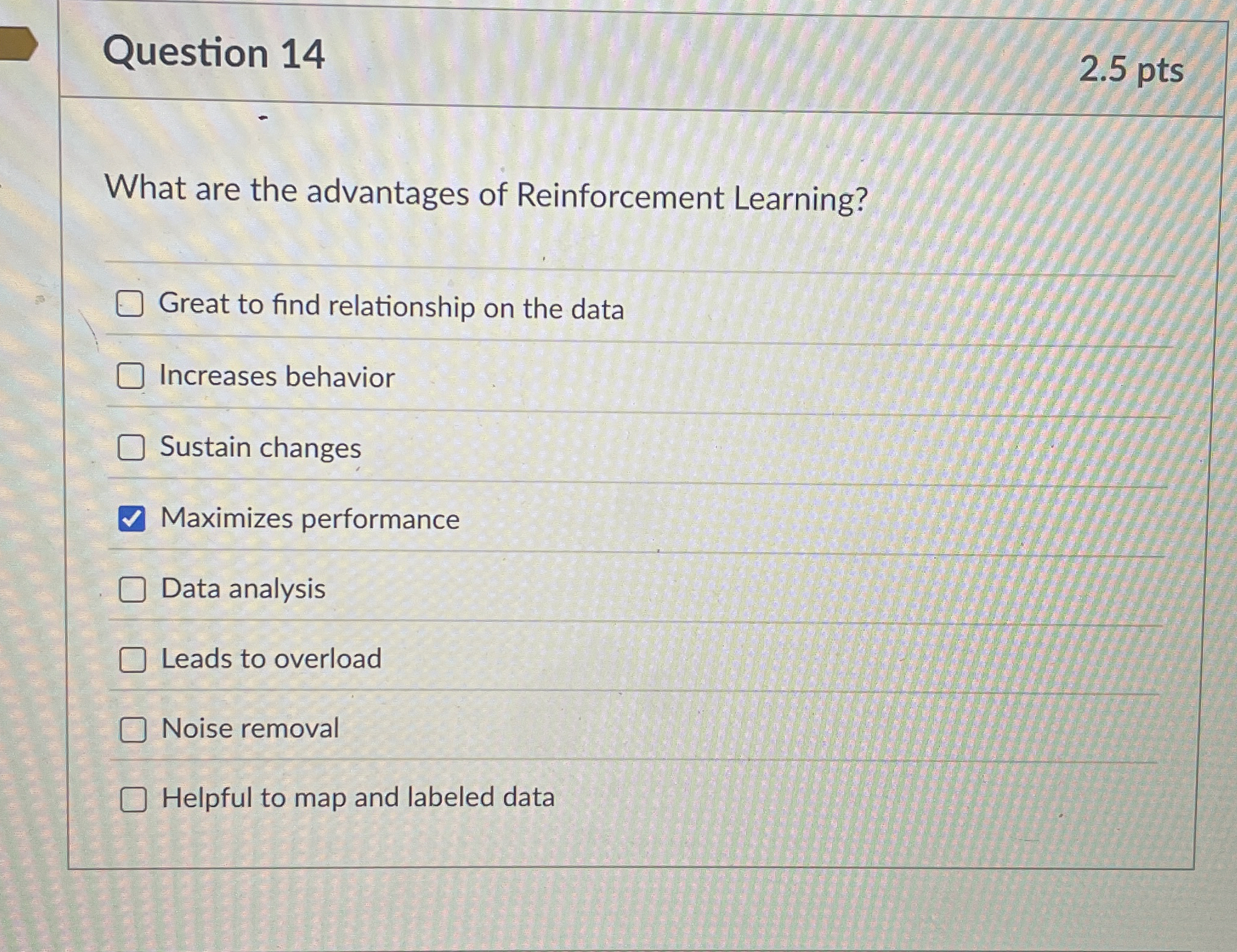 Question 1 4 2 . 5 pts What are the advantages of