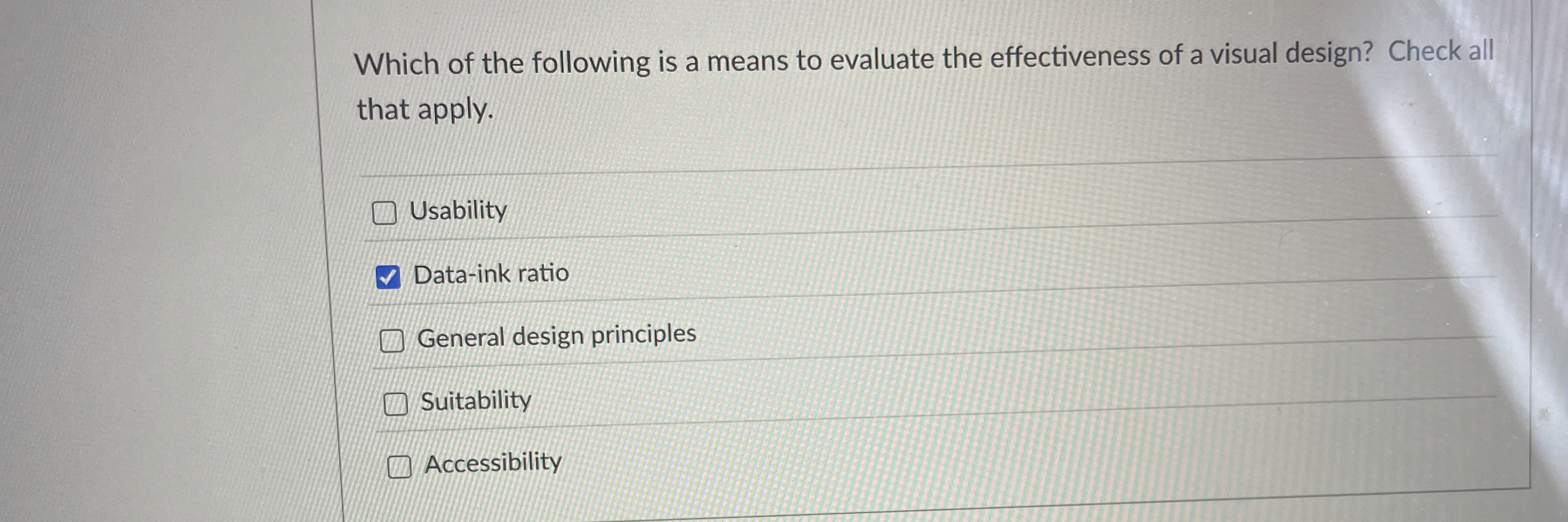 Which of the following is a means to evaluate the