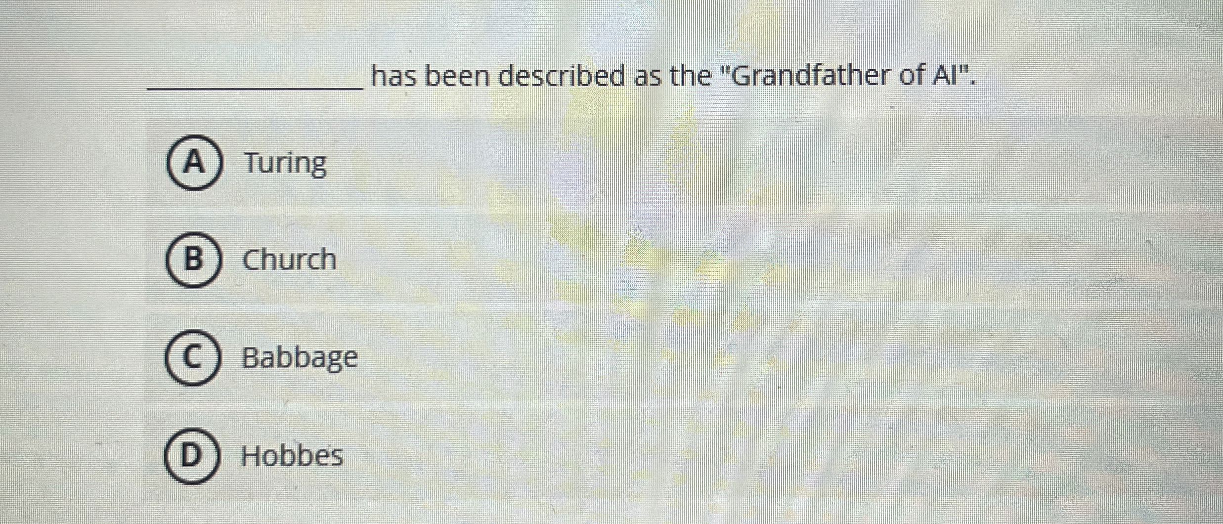 q , has been described as the "Grandfather of A l