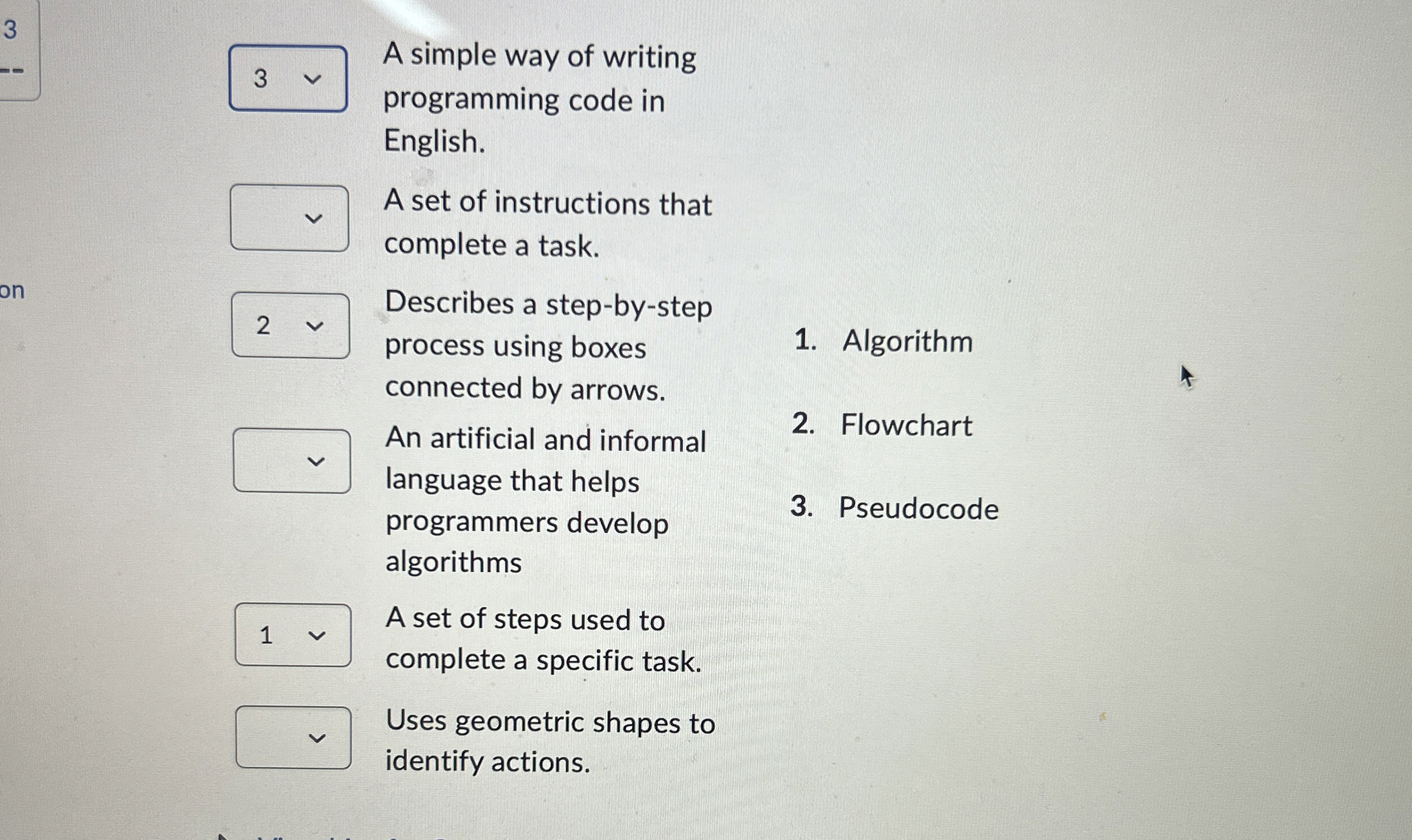 A simple way of writing programming code in
