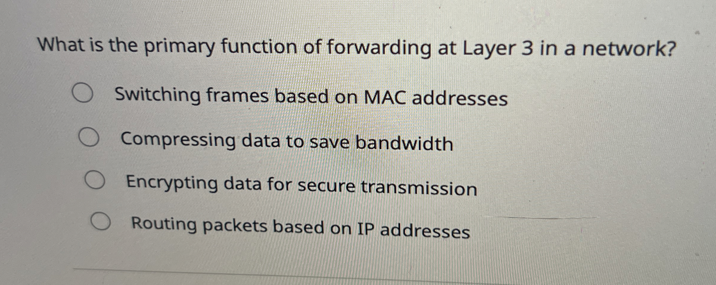 What is the primary function of forwarding at