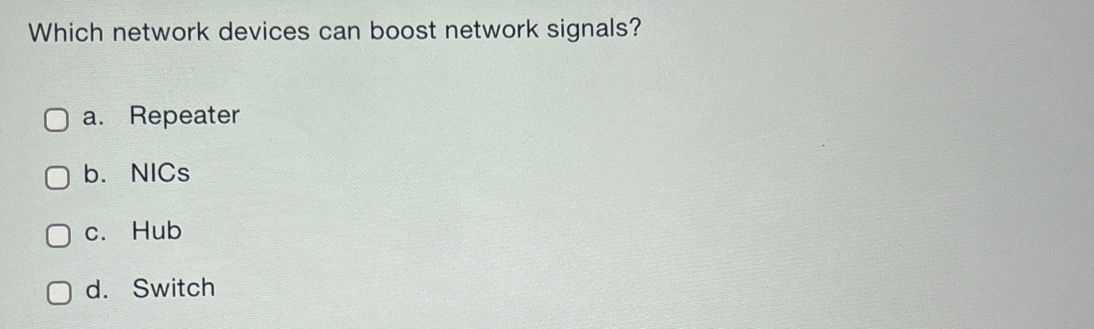 Which network devices can boost network signals?