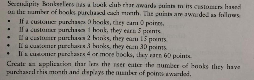 Using C# programming, create an application with