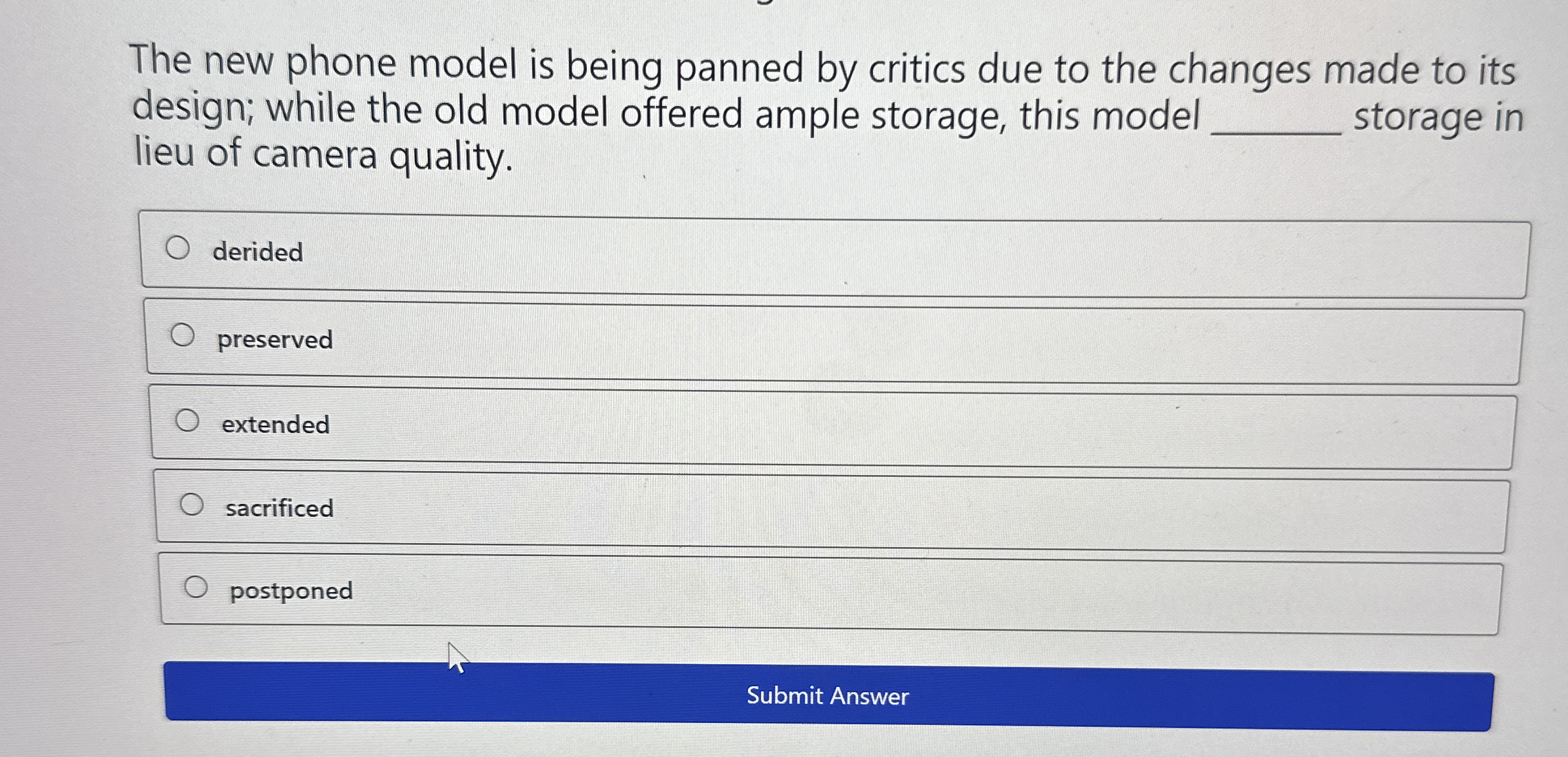 The new phone model is being panned by critics
