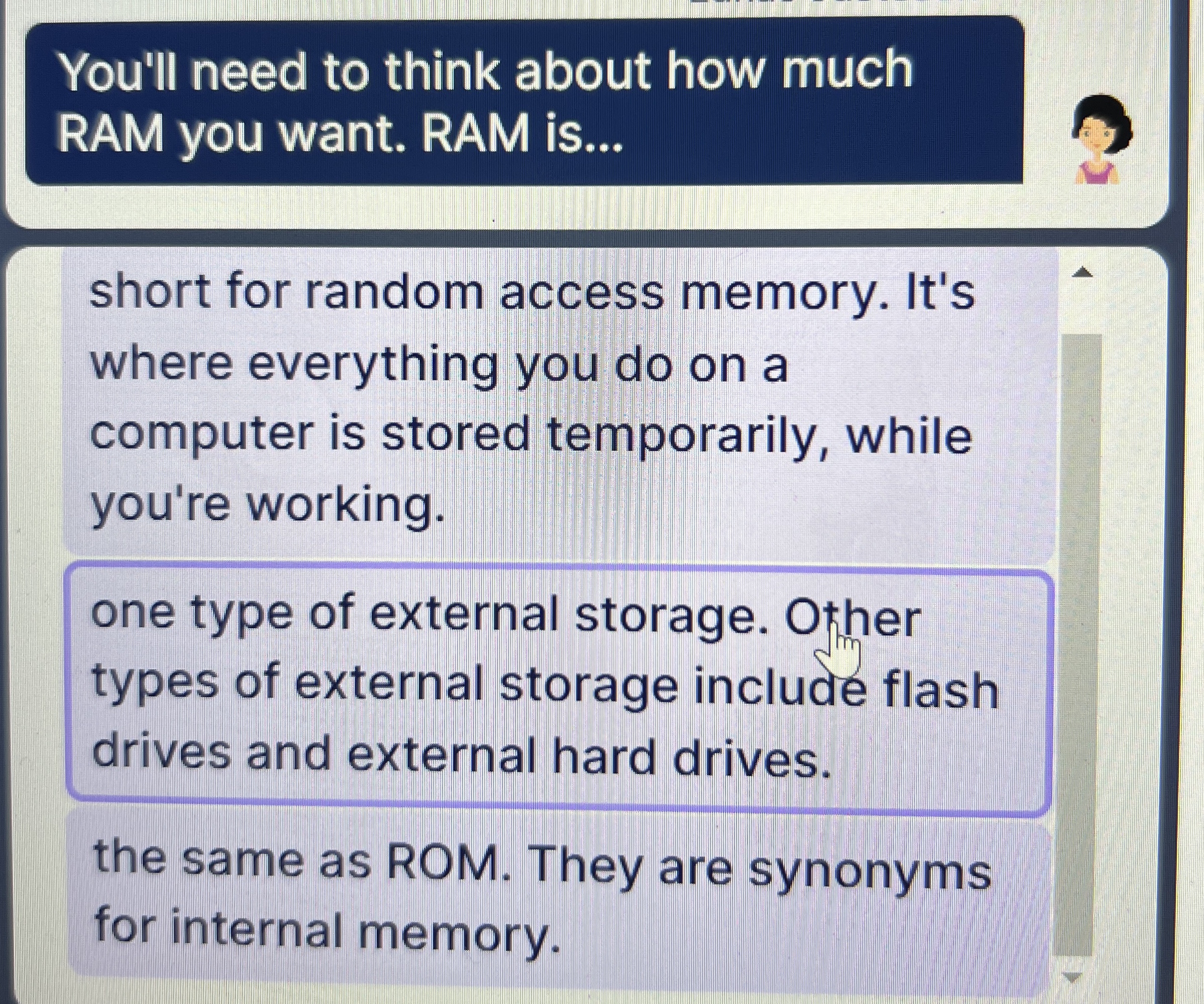 You'll need to think about how much RAM you want.