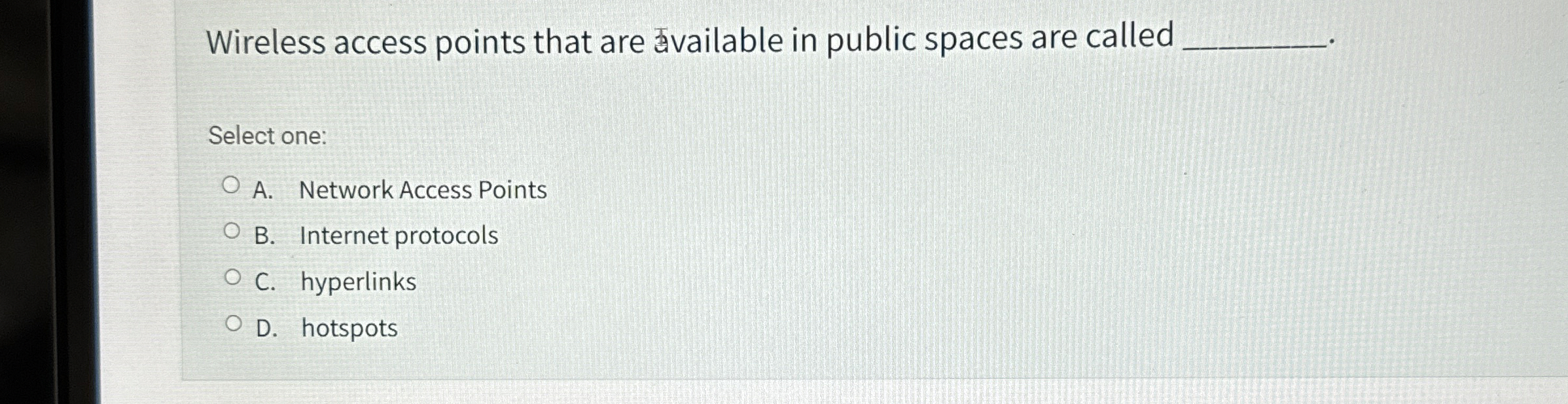 Wireless access points that are ivailable in