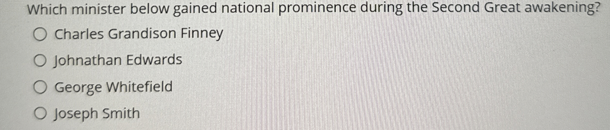 Which minister below gained national prominence