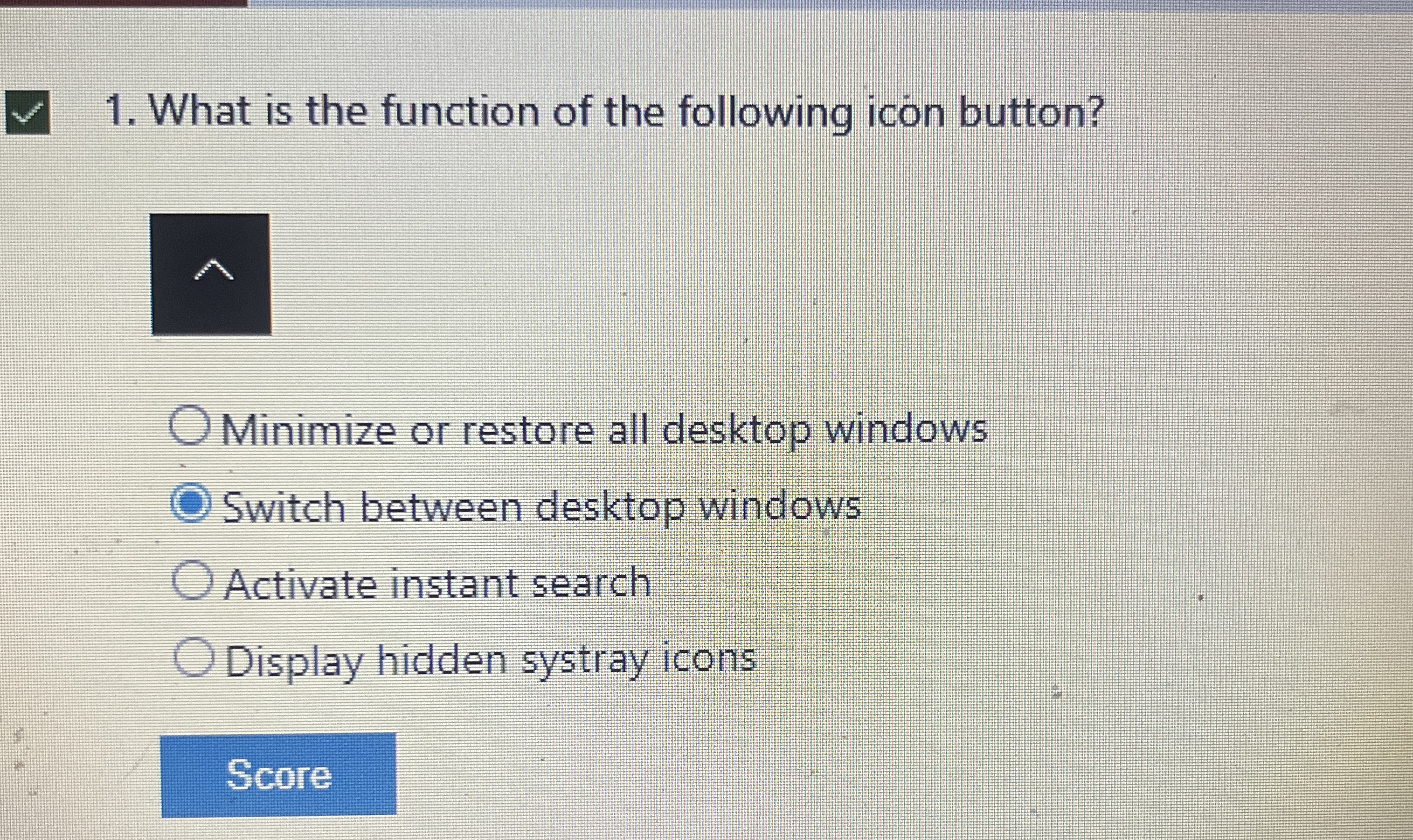 What is the function of the following icon