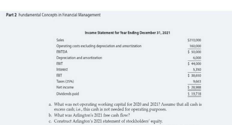 question 1 : answer excel form FREE CASH FLOW
