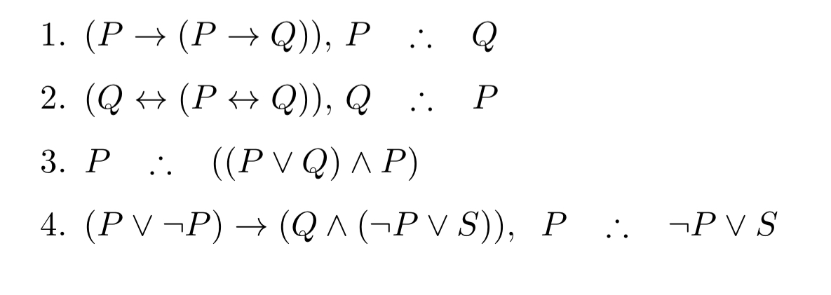 code class = "asciimath" > ( P - > ( P - > Q ) )