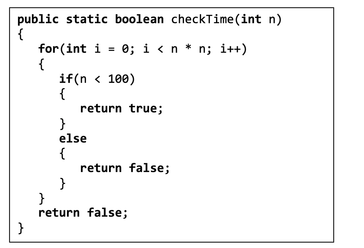public static boolean checkTime ( int n ) { for (