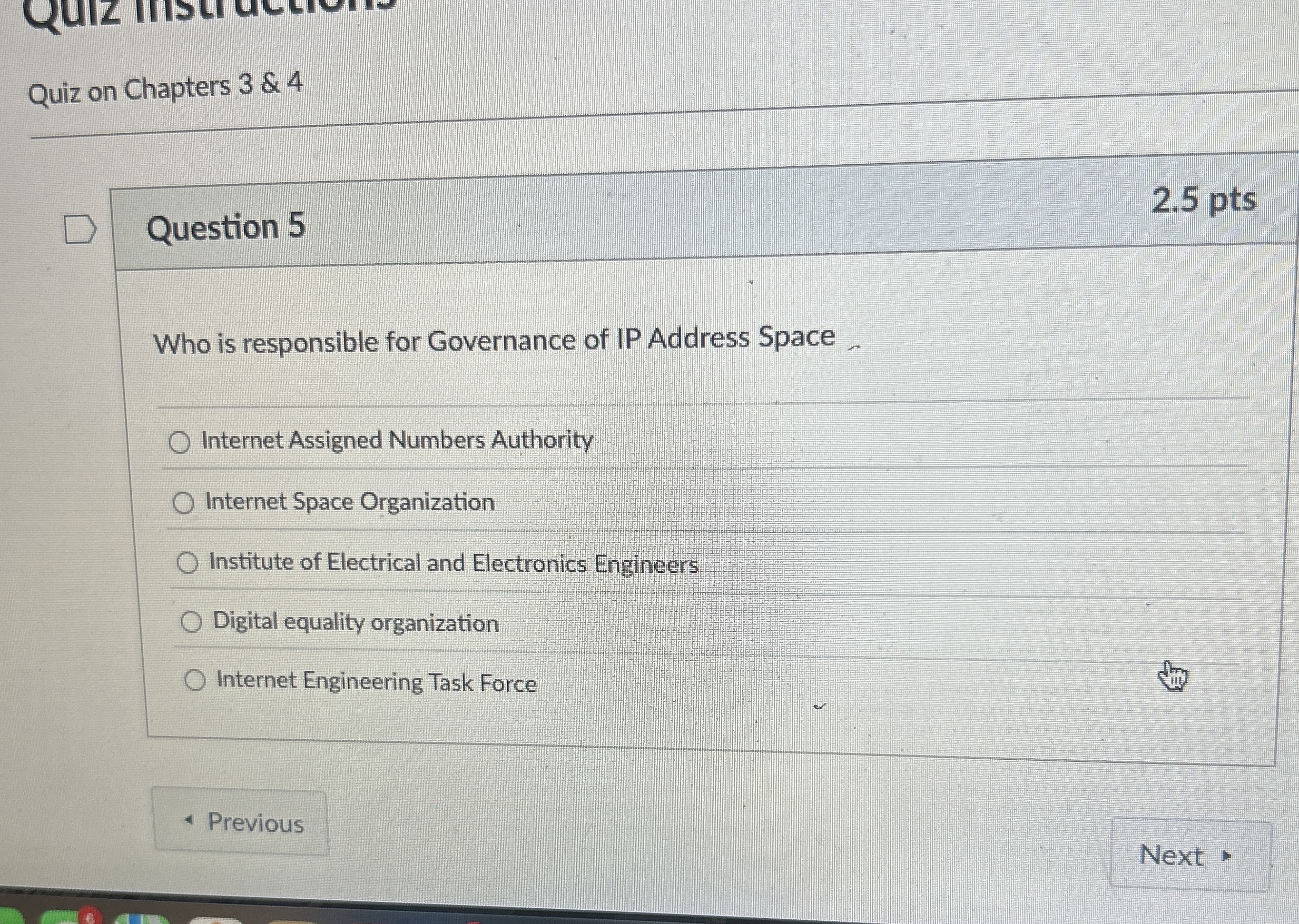 Question 5 Who is responsible for Governance of