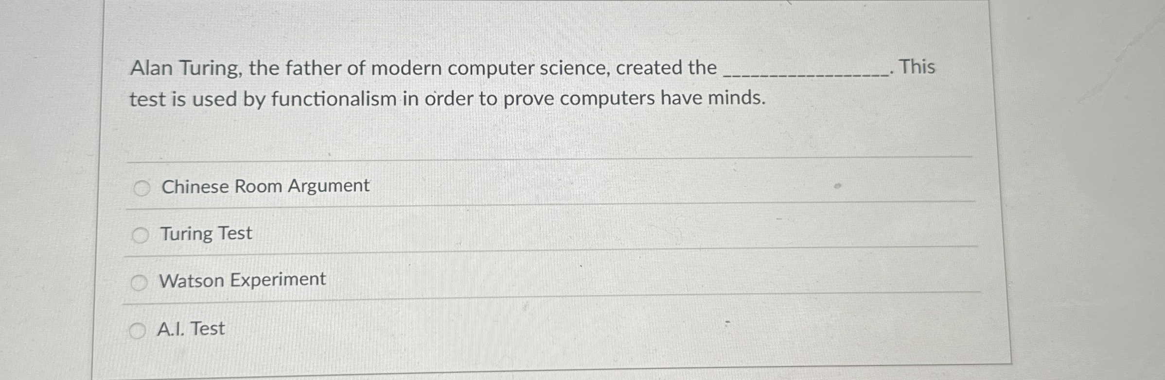 Alan Turing, the father of modern computer