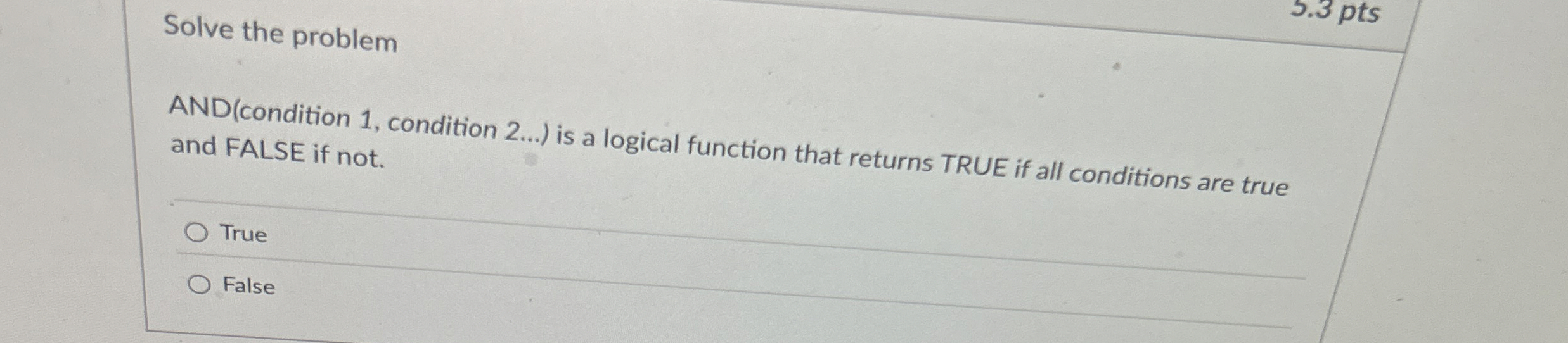 AND ( condition 1 , condition 2 dots ) is a